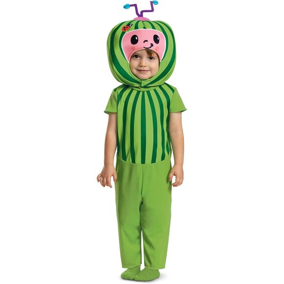 Cocomelon Toddler Costume 3T- 4T Watermelon Headpiece Disguise Halloween Kids - Picture 2 of 7